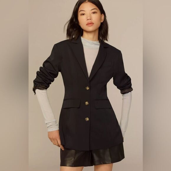 Anthropologie Sculpted Blazer Womens Size 4 - Picture 1 of 7